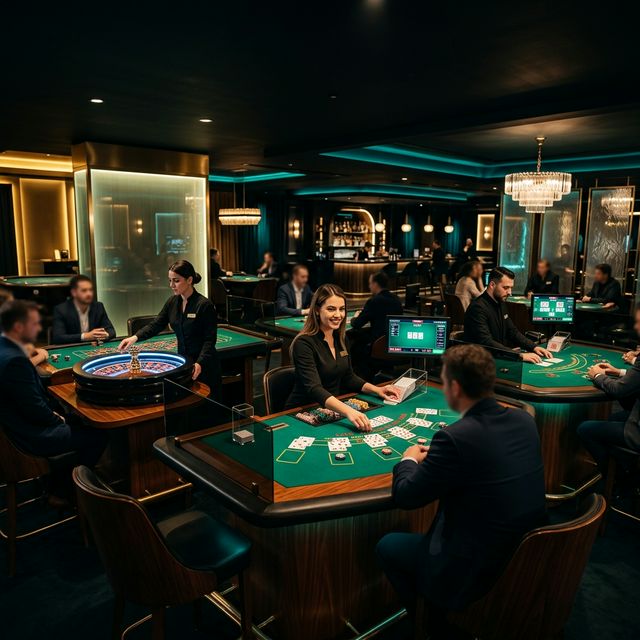 Live casino tables including roulette, blackjack and baccarat at Rainbet