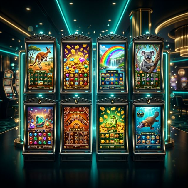 Online pokies lobby showing slot machine games at Rainbet Australia